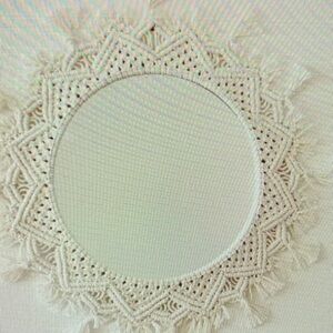 Macrame mirror/wall decor‎